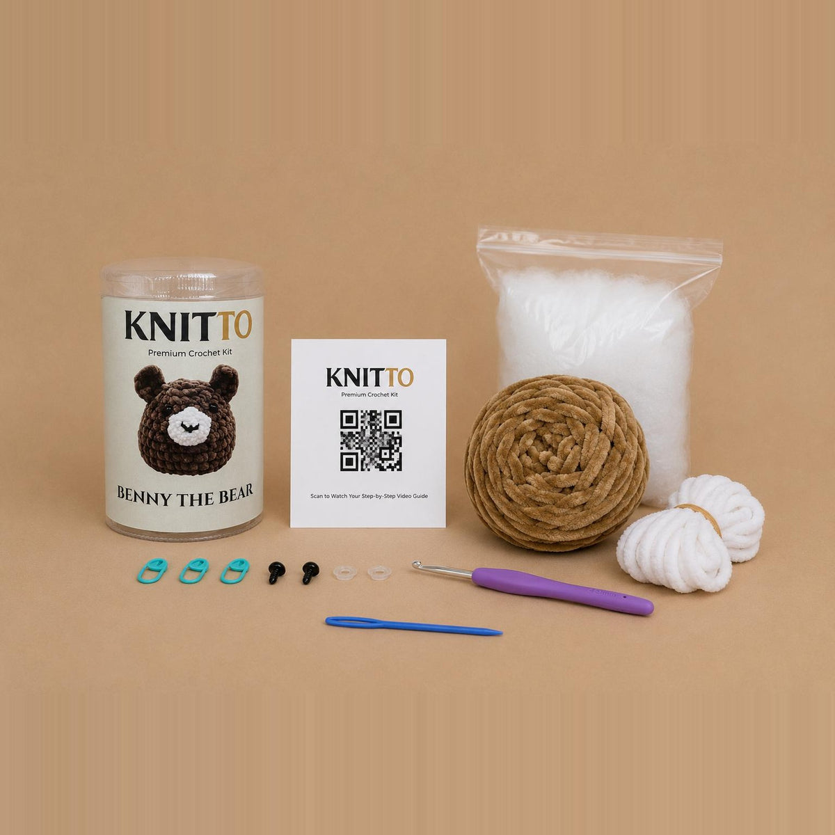 Benny Ayı - Amigurumi Yapım Kiti